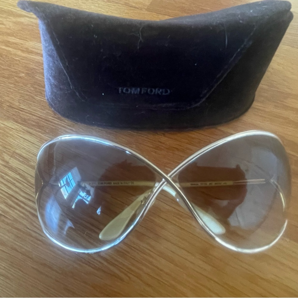 Tom Ford Nicoletta gold sunglasses